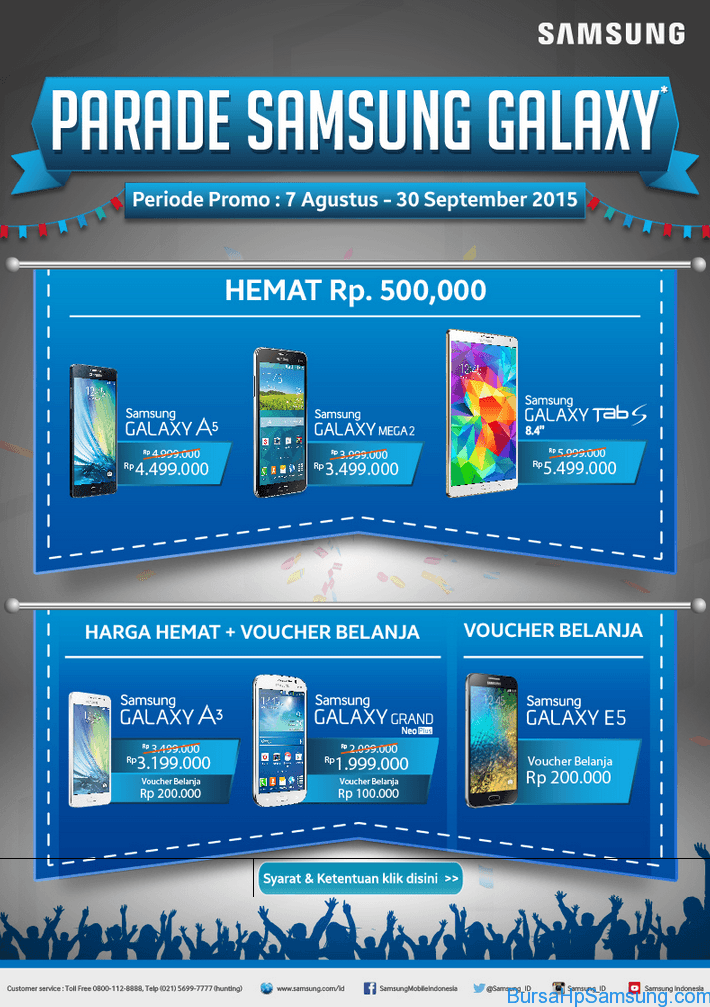 Promo Hp Samsung: Parade Samsung Galaxy 7 Agustus - 30 