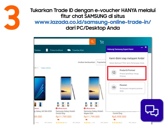 Cara Tukar Tambah Hp Samsung Galaxy lewat Lazada