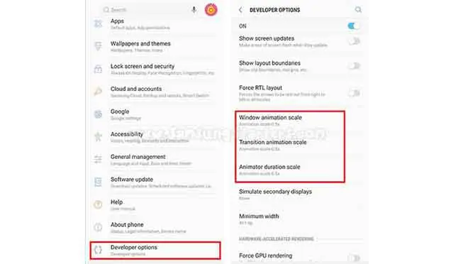 Matikan Animasi Hp Samsung Lemot