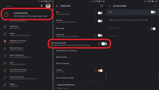 Cara Menggunakan NFC Samsung Settings